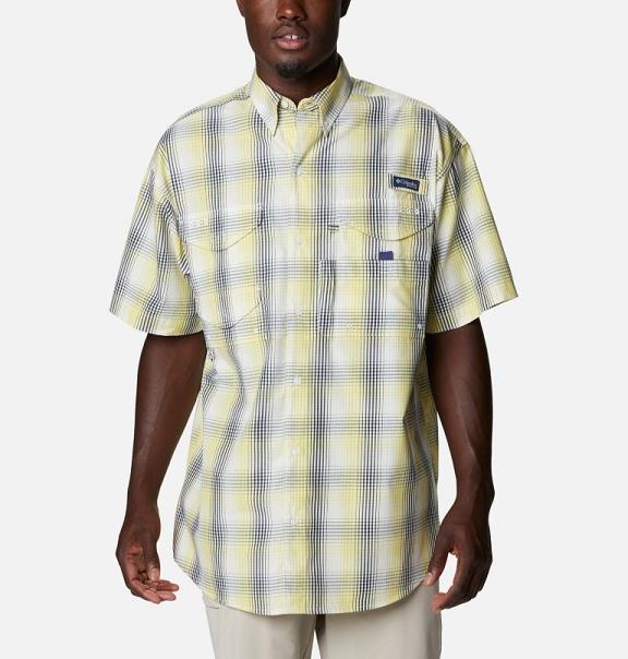 Columbia PFG Super Bonehead Fishing Shirts Yellow For Men's NZ76159 New Zealand